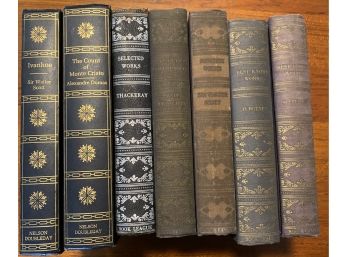 Vintage Lot Of Eight Hard Cover Books