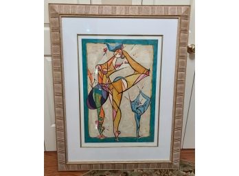Large Hand Colored Print By J.Kann