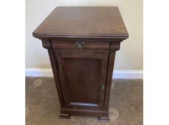 Small Bassett Cabinet / Nightstand With Hidden Jewelry Cubby Hole