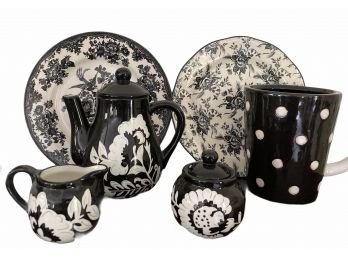 Collection Of Black & White Ceramics