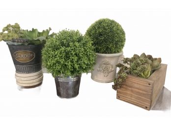 Collection Of Faux Greenery