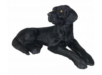 Black Lab Life Like Dog Model Form / Mannequin 10' Tall