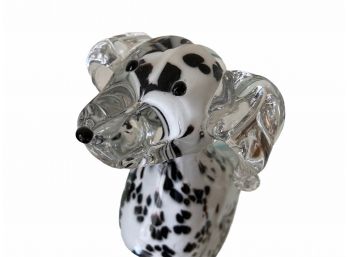 Cute Art Glass Dalmation Puppy Dog