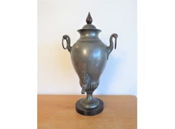 Antique English Pewter Hot Water Coffee Samovar Urn