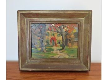 Signed Swiss Artist Emil August Kessler Original Oil Painting