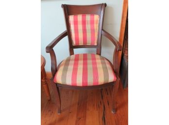 Modern Striped Upholstery Side Chair