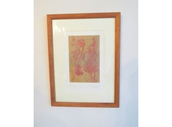 Flor Maria Woodblock Print Signed