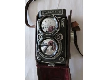 Rollieflex Vintage Camera Germany Franke & Heideke Synchro Compur