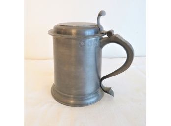 John Somers Fine Pewter Covered Tankard Stein