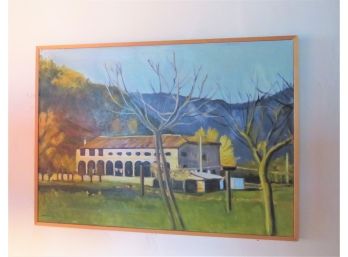 Original Painting Of  A Country Landscaped Signed