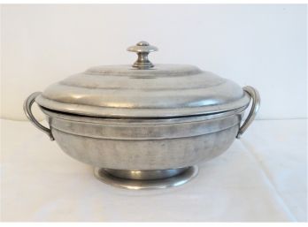 La Maison Pewter Serving Tureen And Lid