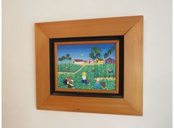 Signed Original Haitian Art Painting