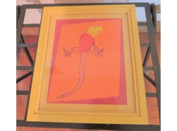 Funky Iguana Framed Artwork