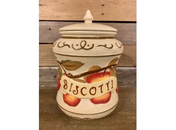 Nonni's Ceramic Biscotti Cookie Jar / Canister