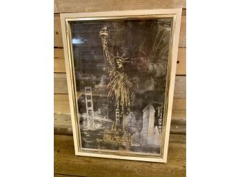 Shadowbox Framed Coast To Coast Cityscape Print