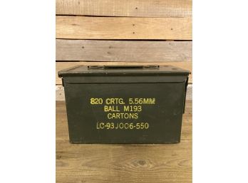 US Military Metal M2A1 Ammo Can 5.56 Markings Grade A