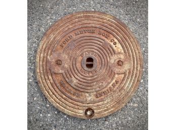 Ford Meter Box Co. Water Meter Manhole Cover