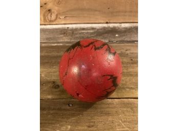 Original 1970s Vintage Swirl Candlepin Ball