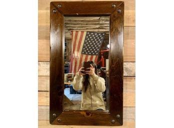 Vintage Wood Mirror