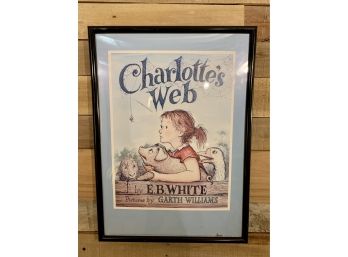 Framed Charlotte's Web Book Cover Art Poster