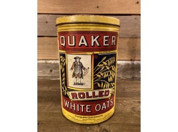 Quaker Oats 1984 Limited Edition Rolled White Oats Tin