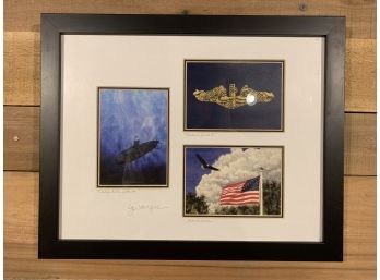 Framed Signed Lizbeth Manson Patriotic Print Series