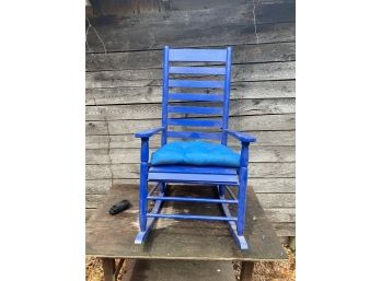 Hers Blue Porch Rocker