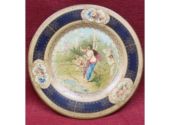 Early Vienna Art Plate 1905  Patent Applied For