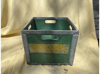 Unusual Antique Fiberglass Garelick Farms Mill Crate