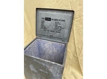 Galvanized Sealtest Milk Delivery Box