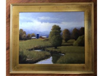 Oil On Canvas Landscape- Foster