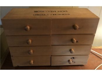 Wooden Box Of Drawers