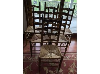 Seven Ladderback Chairs