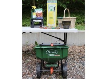 Scotts Speedy Green 3000 Broadcast Spreader Lawn Fertilizer And Gardening Supplies