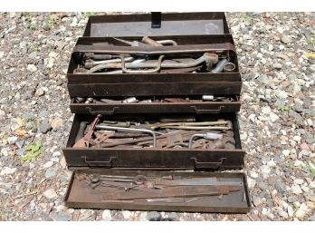 Vintage Tool Box Full Of Tools