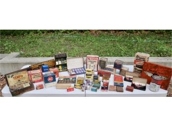 Vintage Electrical And Car Supplies In Their Original Boxes