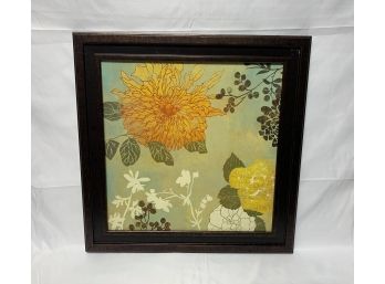 Framed Photo Yellow Floral Spring Print