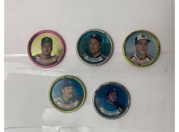 1989 Topps Chewing Gum Baseball Bottle Cap Coin's