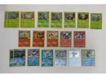 MCdonalds 2019 Pokemon Cards Not Complete Holo Cards - 22 Cards