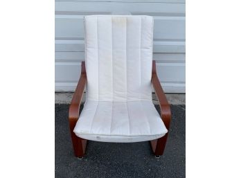 Wood Lounge Chair With Cushion