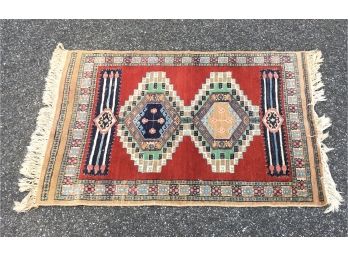 Antique Wool Handmade Oriental Rug In Good Condition, 24' By 36'