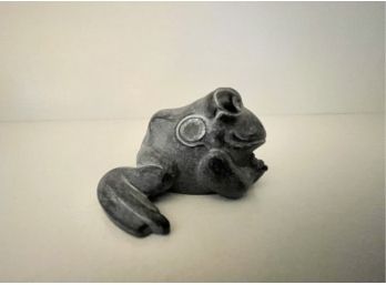 Small Frog Carved From Stone