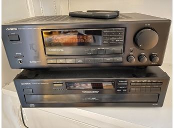 ONKYO Audio Tuner Receiver And 6 CD Player