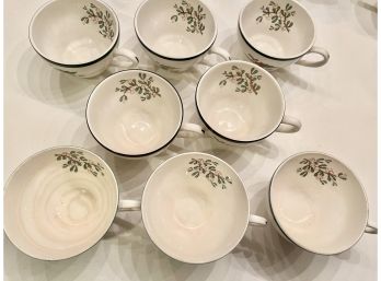 Eight Christmas Tea Cups