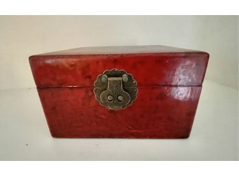 Red Square Asian Keepsake Box