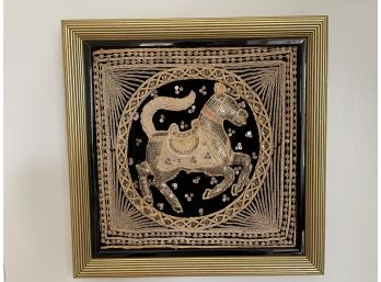 Burma Kalaga Embroidered 3-D Tapestry - Horse