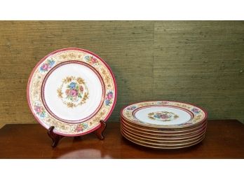 8 Antique France Depose C. Ahrenfeldt Limoges Dinner Plates