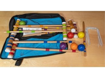 Croquet Set With Carrying Case And Instructions