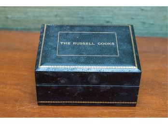 1930s Tooled Leather Playing Card Box Case