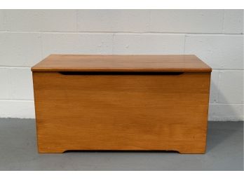 Well Made Vintage Flip Top Wooden Toy Chest